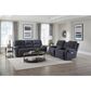 HomeStretch Showtime Power Reclining Loveseat in Graphite, , large