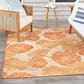 Nourison Garden Oasis Floral Coral 4" x 6" Indoor/Outdoor Area Rug, , large