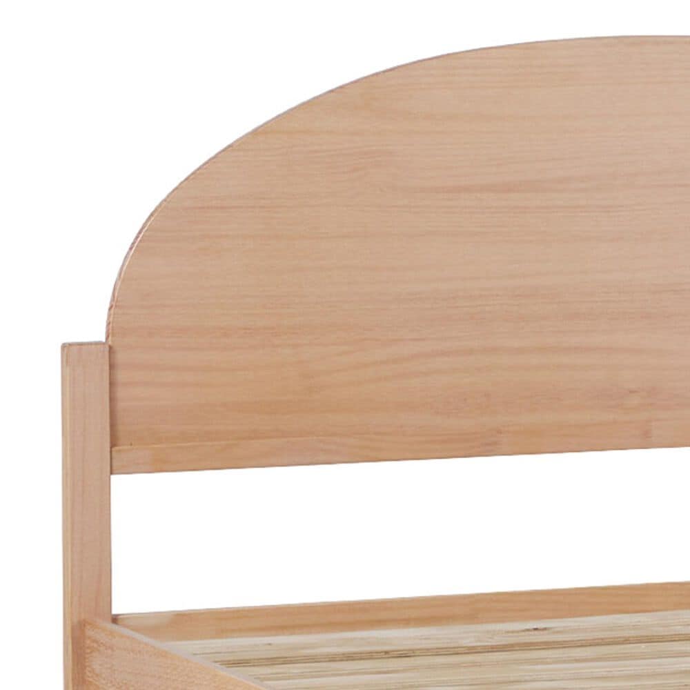 Walker Edison Elias Queen Platform Bed with Arched Headboard in Cerused White, , large