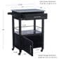 Linon Home Decor Mitchell Kitchen Cart in Black and Grey, , large