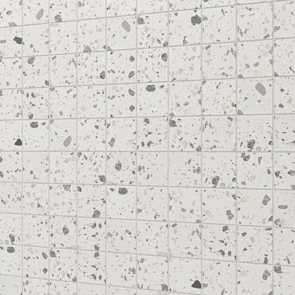 Dal-Tile Poke Cloud Flecks 3" x 3" Straight Joint on 12" x 12" Porcelain Mosaic Sheet, , large