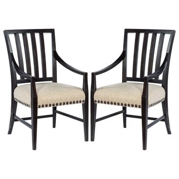 Hooker Furniture Big Sky Arm Chair with Beige Cushion in Vintage Natural (Set of 2), , large