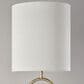 Adesso Joey Floor Lamp in Antique Brass, , large