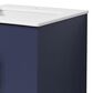 Lexora Home Geneva 24" Single Bathroom Vanity in Navy Blue with 2 cm White Cultured Marble Top and Rectangular Sink, , large