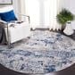 Safavieh Aston ASN712F 6"7" Round Grey and Navy Area Rug, , large