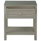 HOMLUX 1-Drawer Nightstand with Shelf in Gray, , large