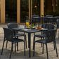 Zentro Living Brene 5-Piece Patio Dining Set in Charcoal, , large