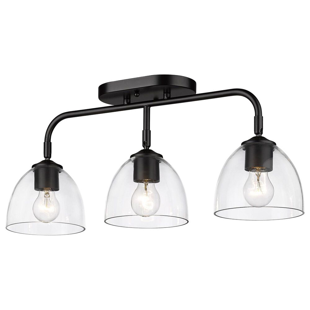 Golden Lighting Roxie 3-Light Bath Vanity in Matte Black, , large