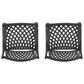 Hearth and Haven Cayman Outdoor Dining Chair in Black (Set of 2), , large