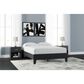 Ashley Finch 1-Drawer Nightstand in Matte Black, , large