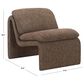 Safavieh Ainslie Accent Chair in Dark Brown, , large