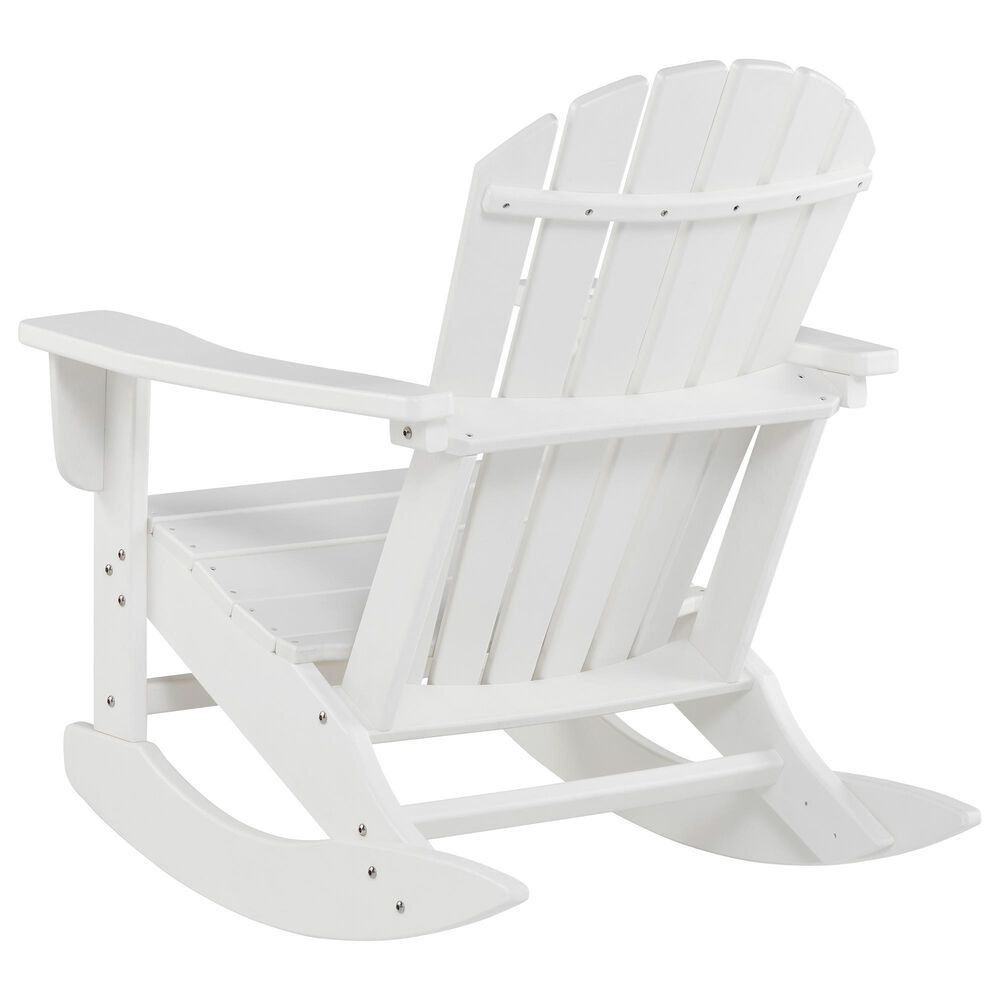 Ashley Sundown Treasure Patio Rocking Chair in White, , large