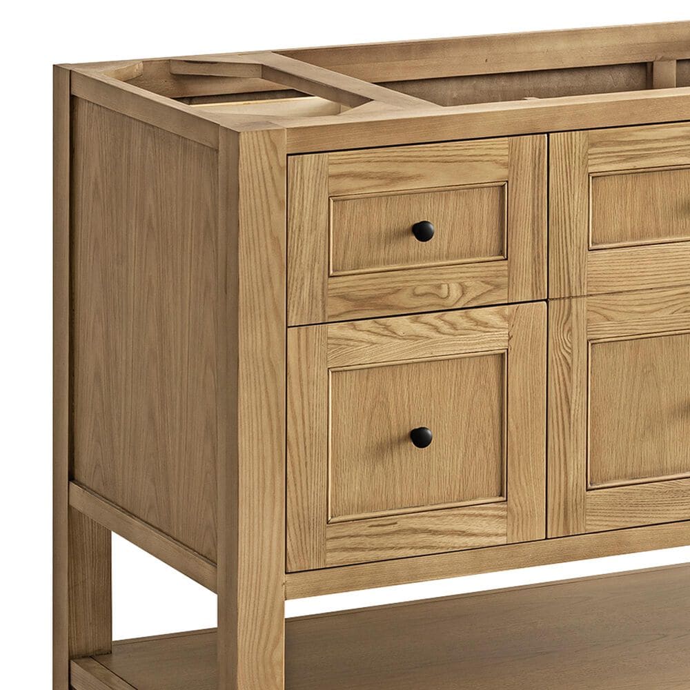 James Martin Breckenridge 48" Single Bathroom Vanity Cabinet in Light Natural Oak, , large