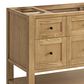 James Martin Breckenridge 48" Single Bathroom Vanity Cabinet in Light Natural Oak, , large