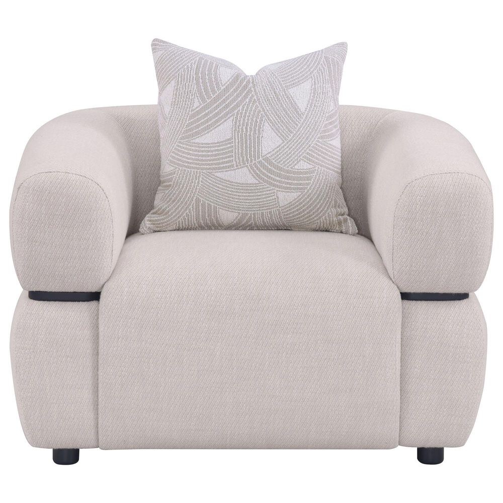 Coaster Jeanette Accent Arm Chair in Beige, , large
