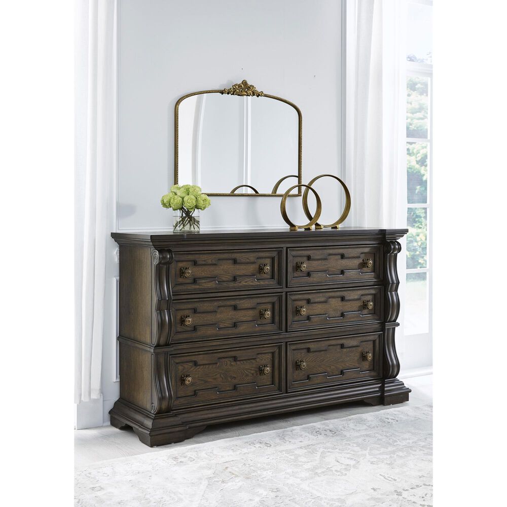 Millenium Maylee Dresser and Mirror in Dark Brown, , large