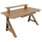 CalmRise 63" Power Standing Desk in Vintage Walnut, , large