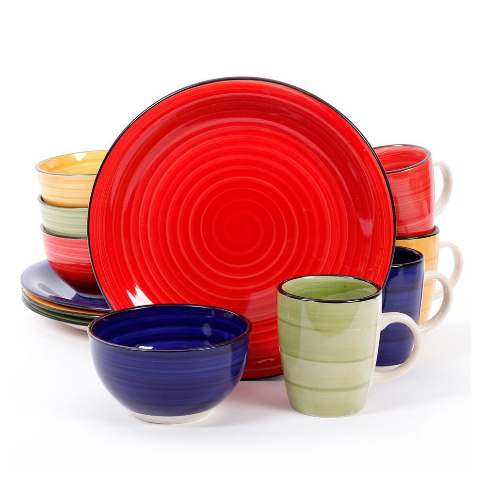 Gibson Home 12 Piece Vibes Dinner Set, , large