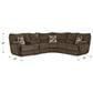 Catnapper Elliott 2-Piece Manual Lay Flat Reclining Sectional in Chocolate, , large
