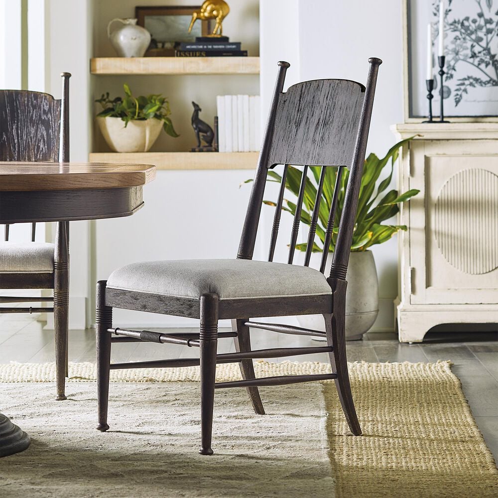 Hooker Furniture Americana Traditional Dining Table and 6 Chairs in Black, , large