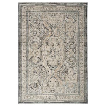Nourison Lynx 5"3" x 7"10" Ivory and Charcoal Area Rug, , large