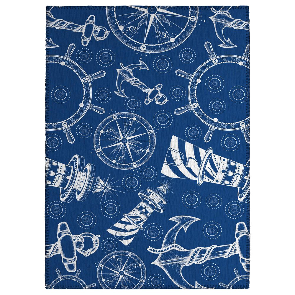 Dalyn Rug Company Harbor HA9 2"6" x 3"10" Navy Indoor/Outdoor Area Rug, , large