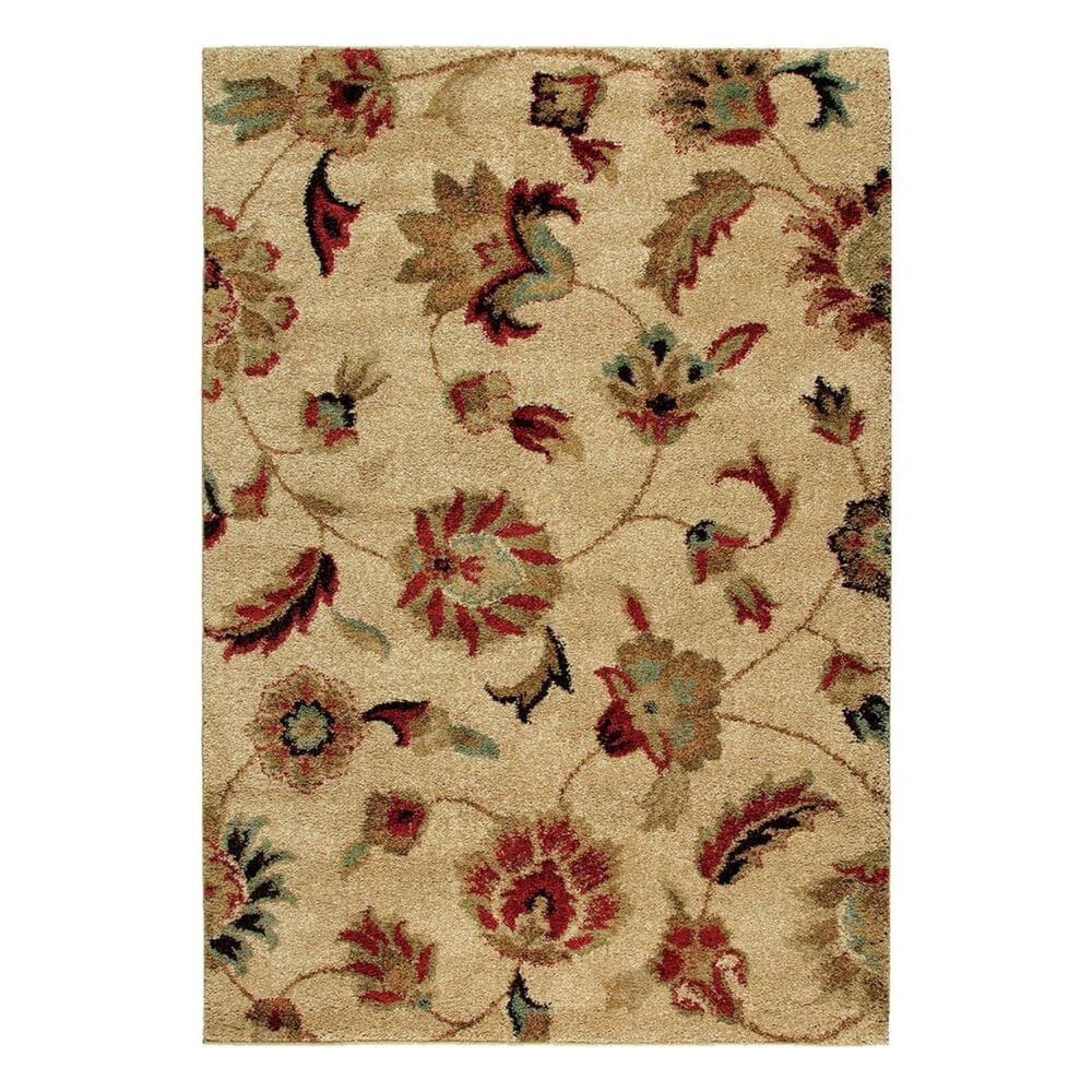 Orian Wild Weave 1621 London 5.25" X 7.50" Bisque, , large