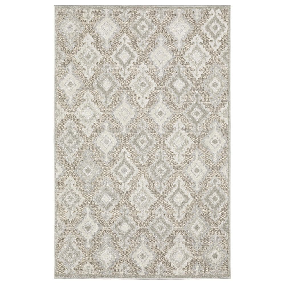 Oriental Weavers Tangier TAN08 3"3" x 5" Beige Area Rug, , large