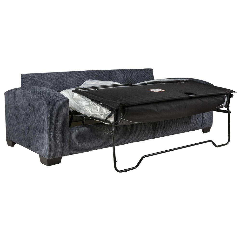 J Cooper USA Gray Queen Liverpool Sleeper Sofa in Charcoal, , large