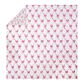 Peking Handicraft Abigail 2-Piece Bow Twin Quilt Set in Pink and White, , large