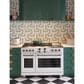 Cafe 8.25 Cu. Ft. Freestanding Dual Fuel Range with Double Oven in Matte White and Brushed Bronze, , large