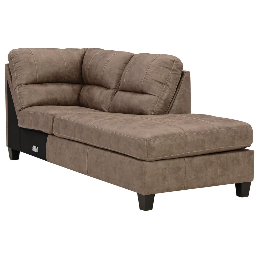 Ashley Navi 2-Piece Stationary Sectional in Fossil, , large