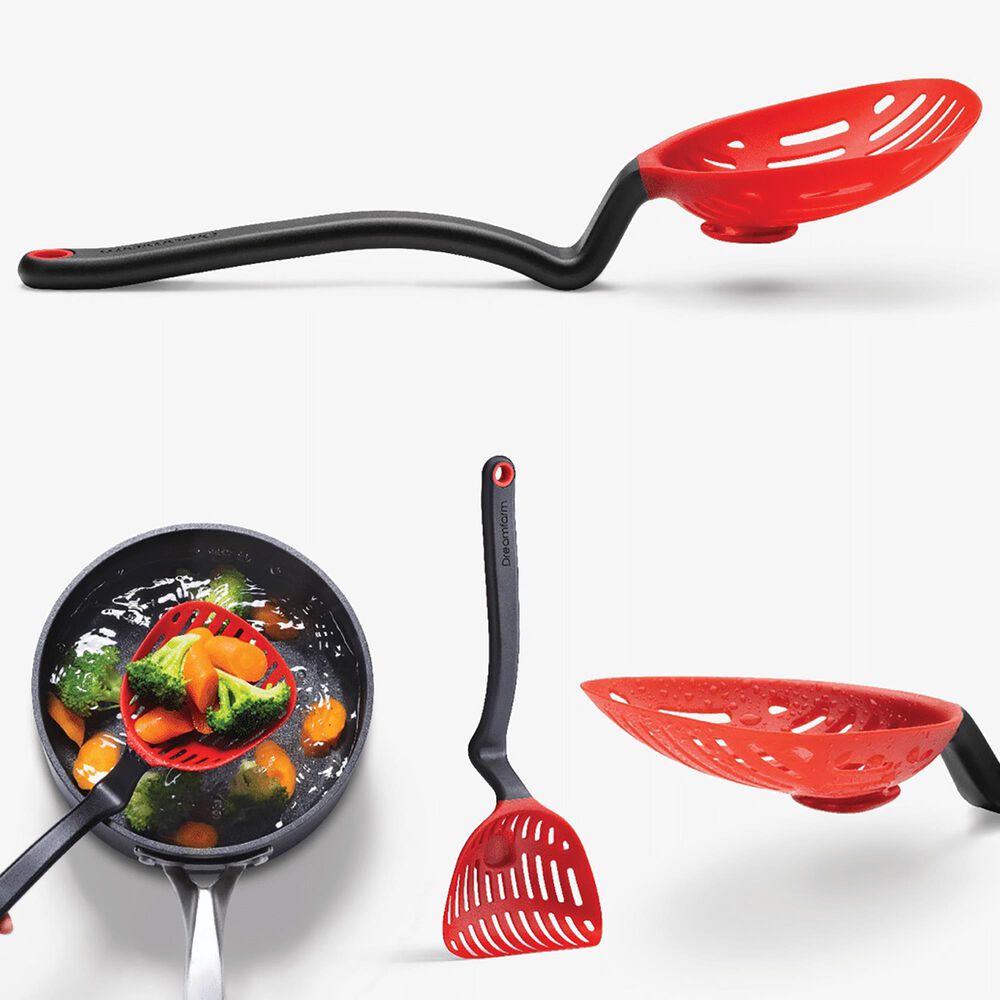 Dreamfarm Lestrain Dripless Sit Up Stainer in Red, , large