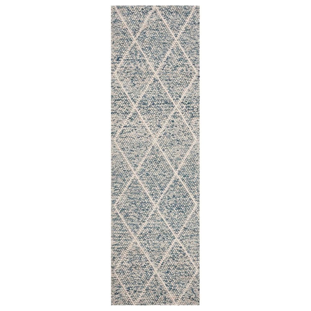 Safavieh Natura NAT712B 2"3" x 8" Ivory and Blue Runner, , large
