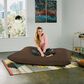 Jaxx 5.5" Pillow Bean Bag Pillow in Chocolate, , large