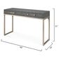 Splendor Living Kain Console Table in Grey and Brushed Champagne, , large