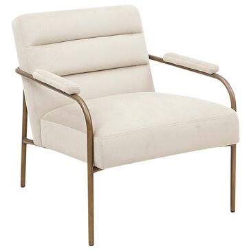 Hampton Park Lampert Accent Chair in Beige Velvet, , large