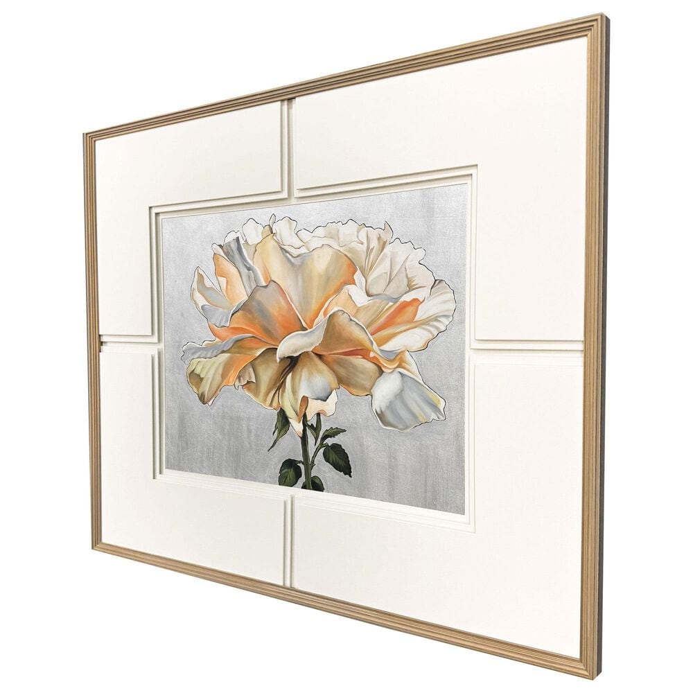 Paragon 42" x 48" A Rose Is A Rose Wall Art in White, , large