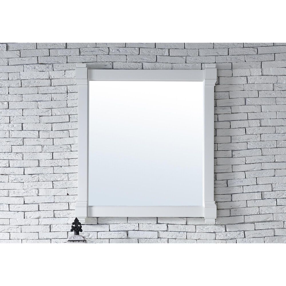 James Martin Vanities Brittany 35" Mirror in Bright White, , large