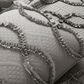 Triangle Home Fashions Avon Textured Ruffle 3-Piece Queen Comforter Set in Dark Gray, , large