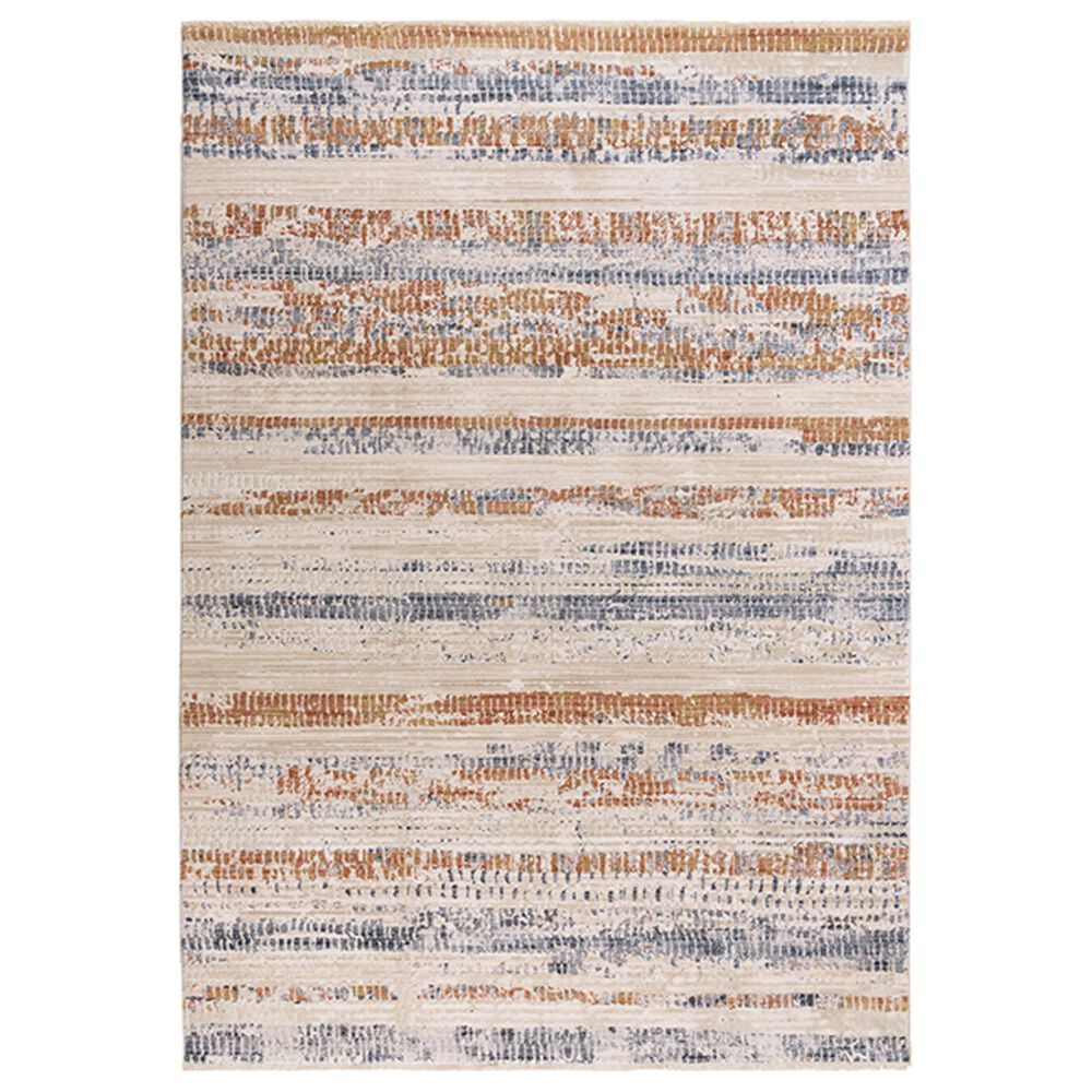 RIZZY Iconic ICO763 5"3" x 7"9" Neutral, Red and Blue Area Rug, , large