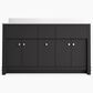 Kohler Alouette 60" Double Bathroom Vanity in Ferrous Grey with 2 cm White Quartz Top and Rectangular Sinks, , large