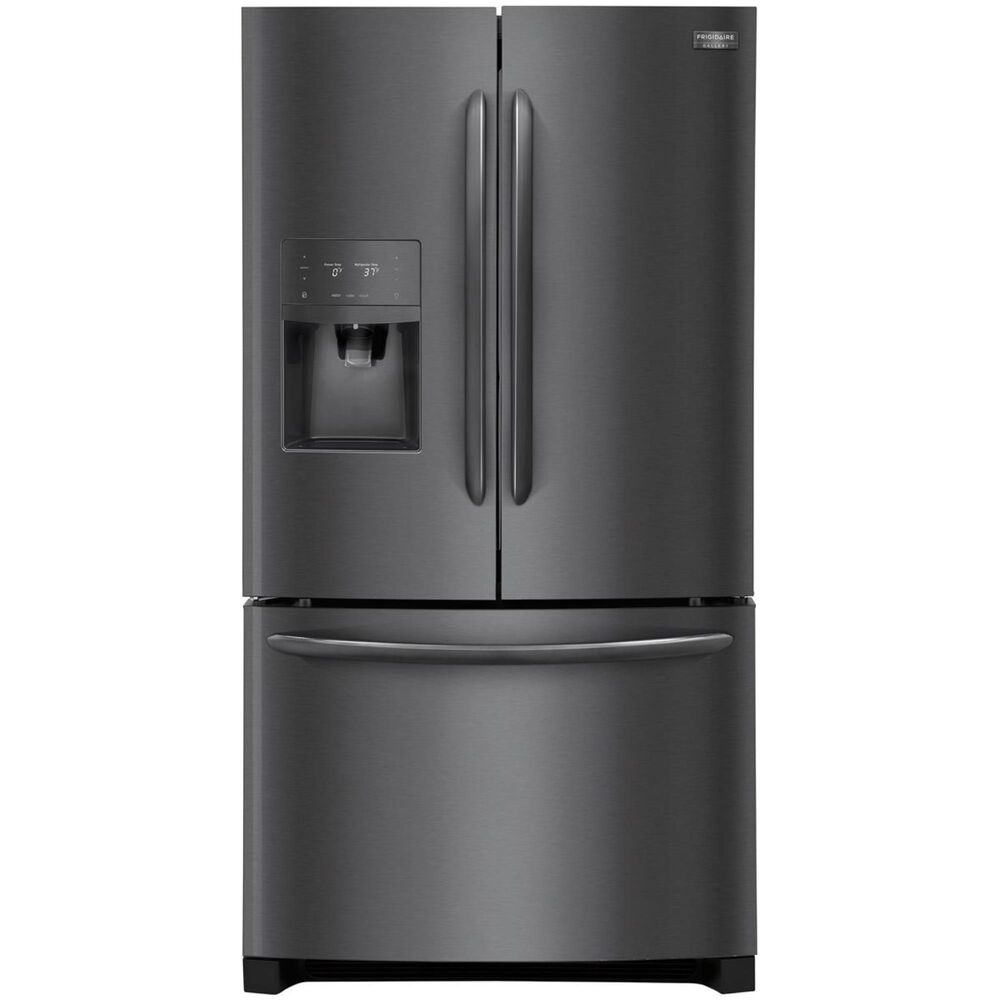 Frigidaire 21.9 cu. ft. Counter-Depth French Door Refrigerator in Black Stainless Steel, , large