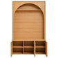 HOMLUX 4-Hook Hall Tree with Entryway Storage Bench in Natural, , large