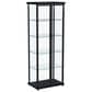 Coaster Aero 5-Shelf Display Curio Cabinet in Black and Clear, , large