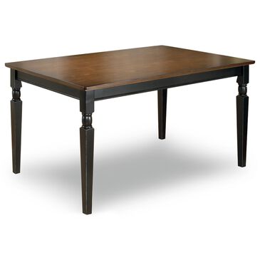 Ashley Owingsville Rectangular Dining Table in Cottage Black and Burnished Brown - Table Only, , large