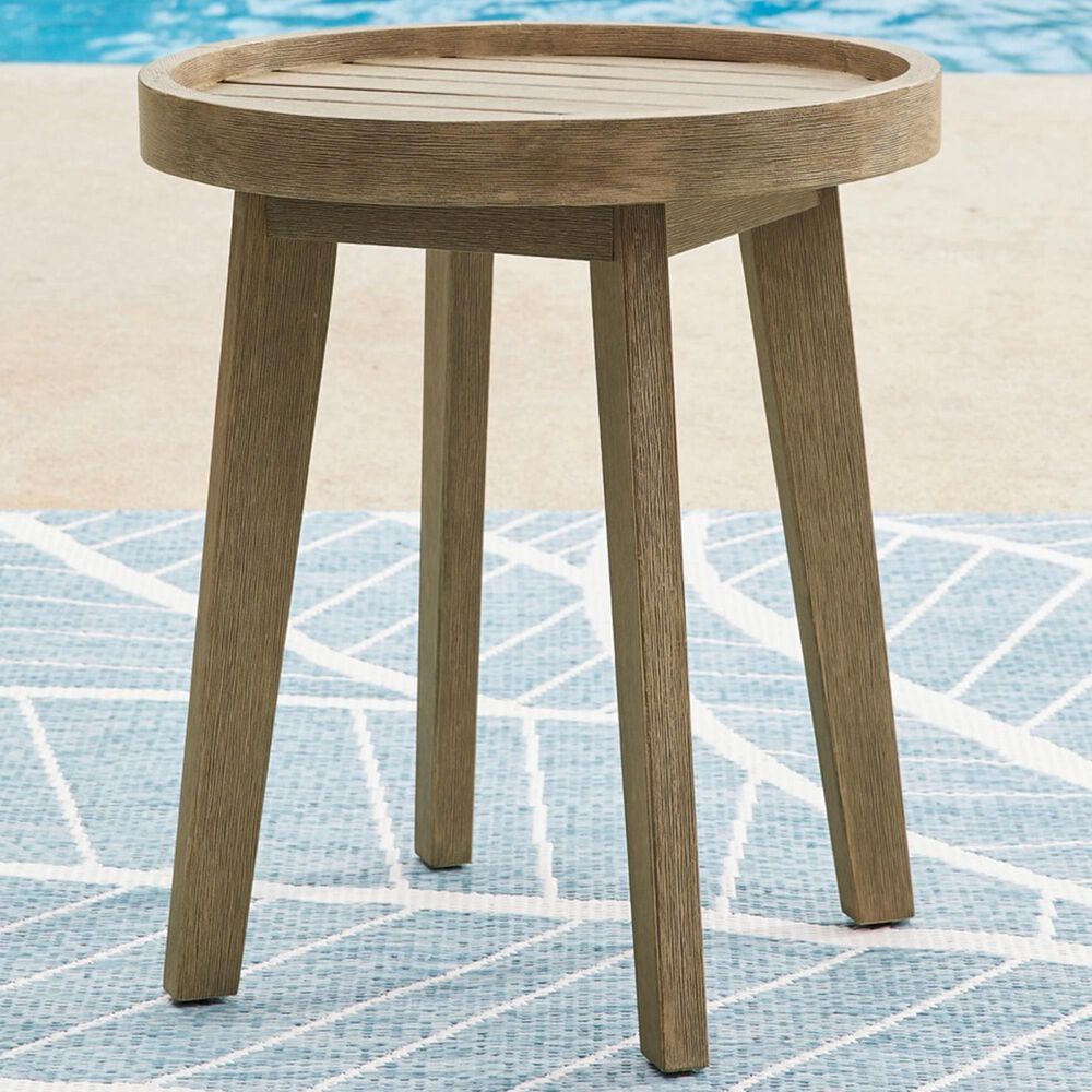 Marina Sun Outdoor End Table - Beige Marina Sun Outdoor End Table - Beige