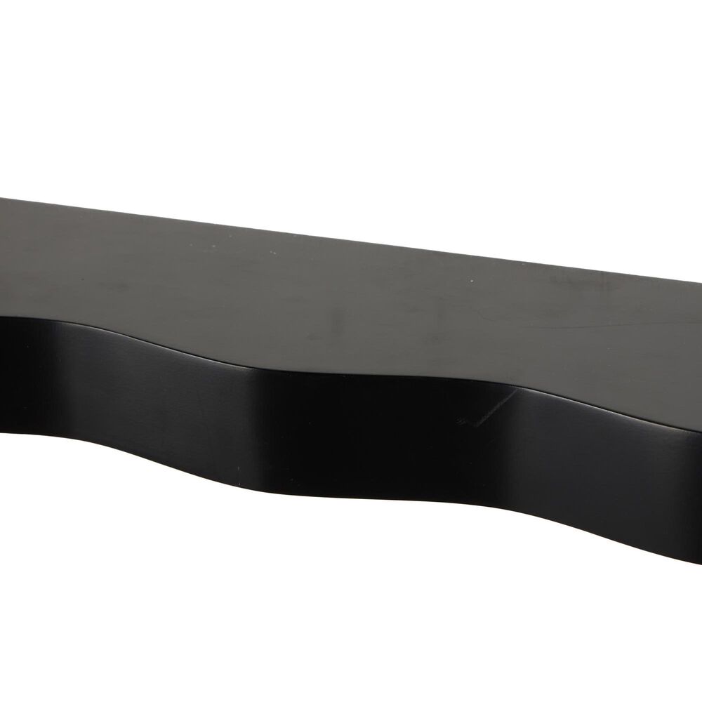 Maple and Jade 3-Piece Handmade Wall Shelf Set in Black, , large