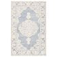 Safavieh Micro-Loop Bohemian 5" x 8" Light Blue and Ivory Area Rug, , large