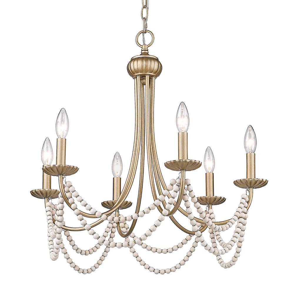 Golden Lighting Serafina 6-Light Chandelier in Golden Aura, , large